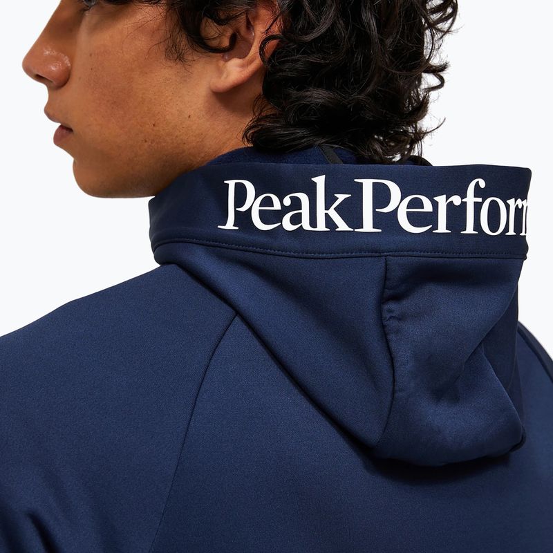 Bluza męska Peak Performance Rider Essentials Zip Hood blue shadow/blue shadow 5