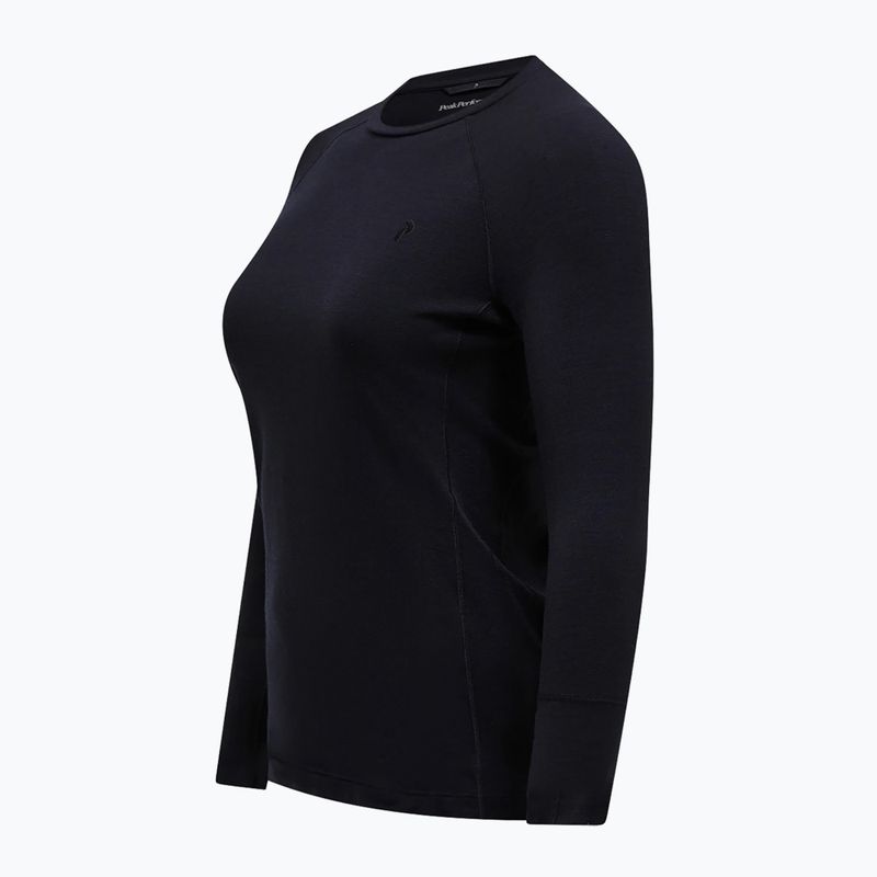 Longsleeve termoaktywny damski Peak Performance Magic Crew Wool-Blend Baselayer black/black 5