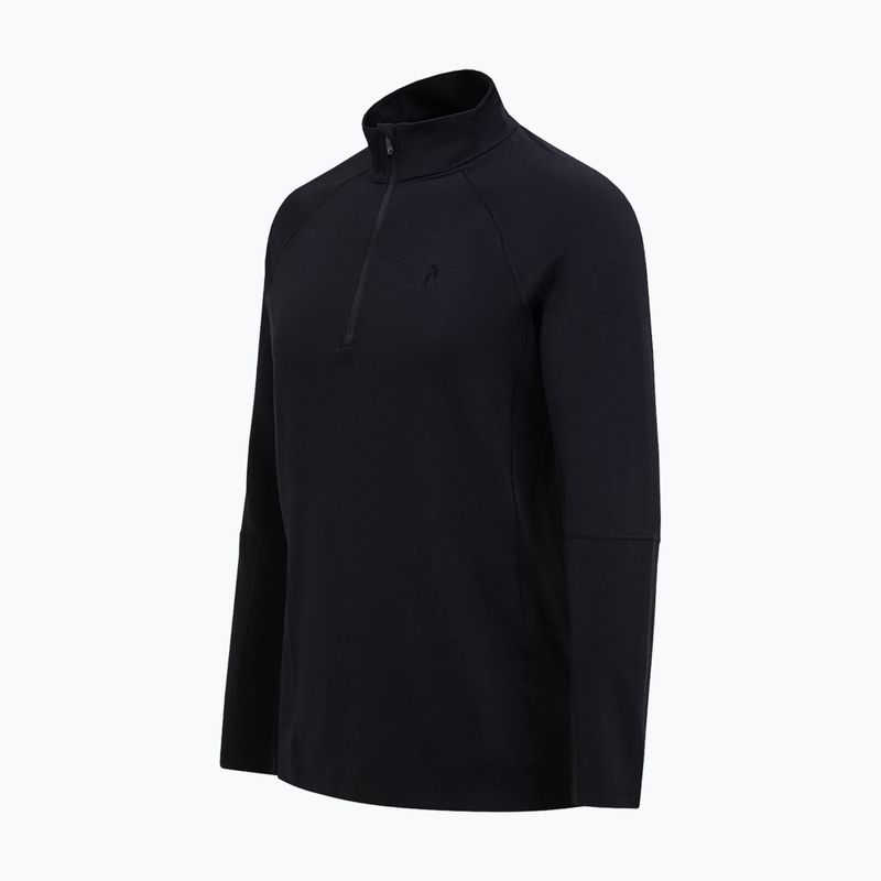 Bluza termoaktywna męska Peak Performance Magic Half Zip Wool-Blend Baselayer black/black 5