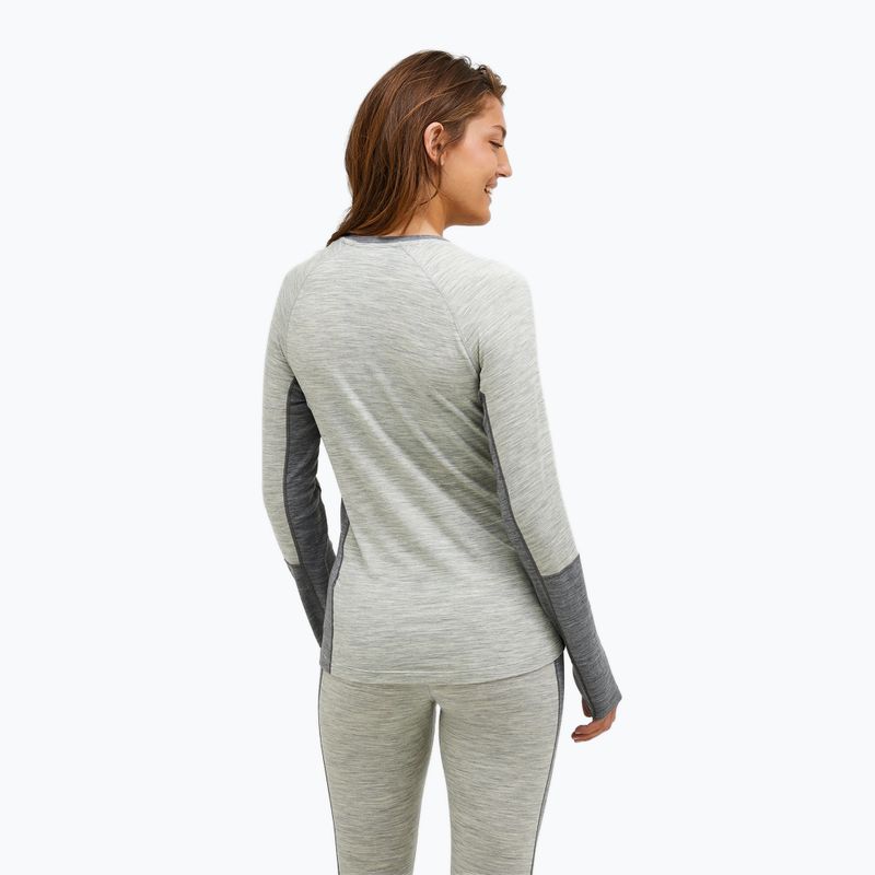 Bluza termoaktywna damska Peak Performance Magic Crew Wool-Blend Baselayer med grey melange 3