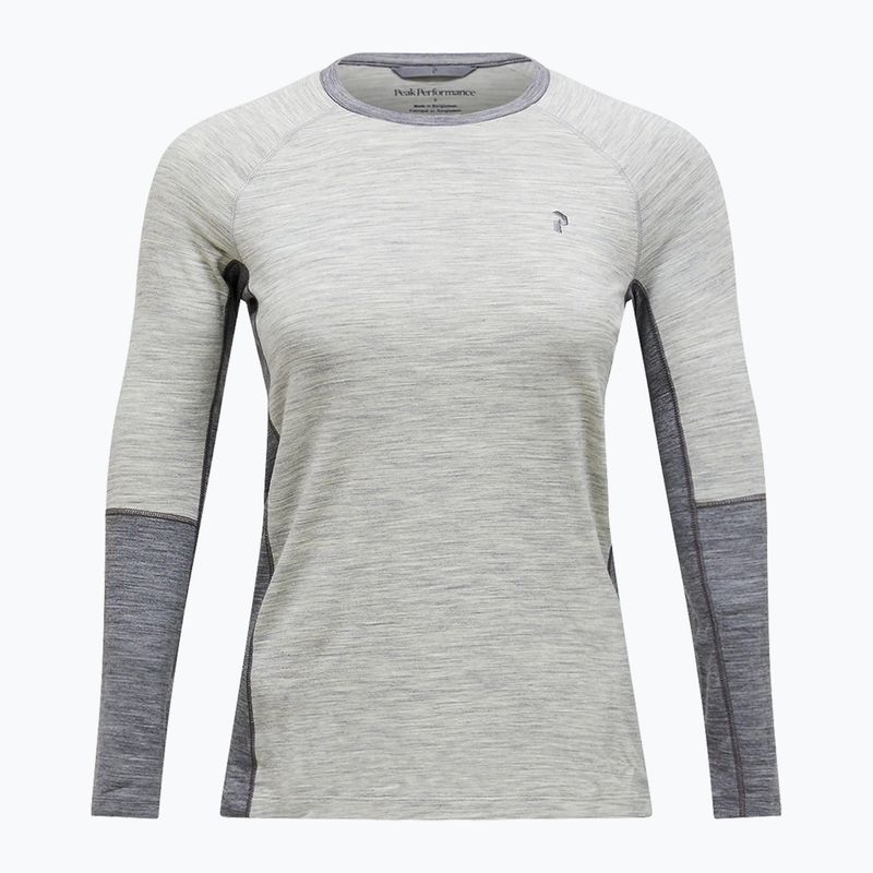 Longsleeve termoaktywny damski Peak Performance Magic Crew Wool-Blend Baselayer med grey melange 4