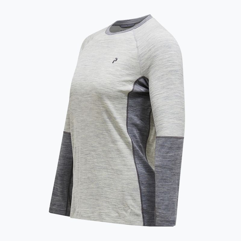 Bluza termoaktywna damska Peak Performance Magic Crew Wool-Blend Baselayer med grey melange 6