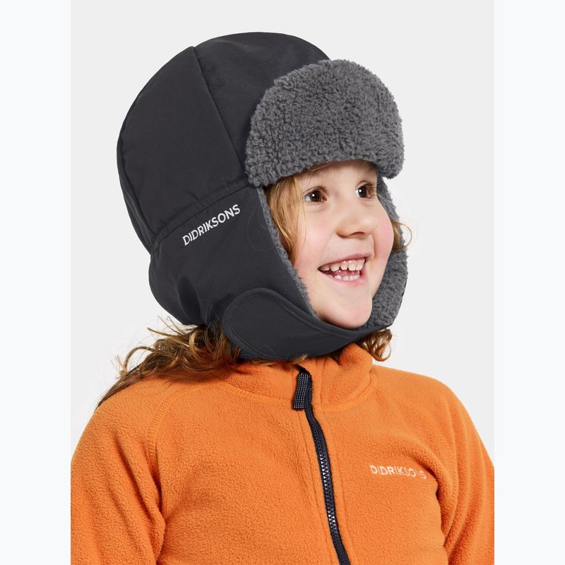 Czapka zimowa dziecięca Didriksons Biggles black 2