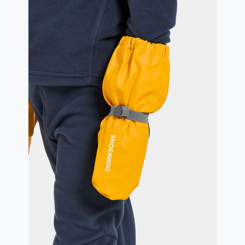 Rękawice narciarskie dziecięce Didriksons Pileglove 8 oat yellow 2