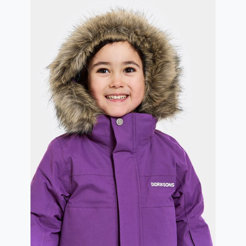 Kurtka zimowa dziecięca Didriksons Bjärven Parka royal purple 5