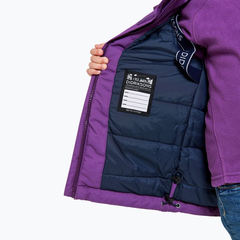 Kurtka zimowa dziecięca Didriksons Bjärven Parka royal purple 8