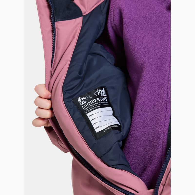 Kombinezon narciarski dziecięcy Didriksons Talvi Cover heather pink 7