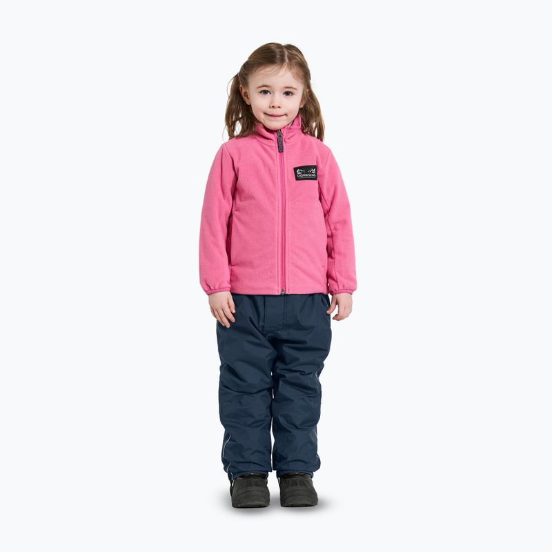 Bluza polarowa dziecięca Didriksons Muskot sweet pink 2