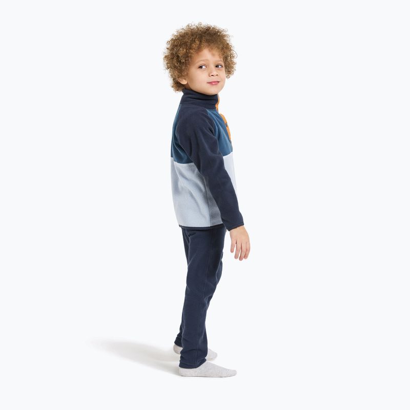 Bluza polarowa dziecięca Didriksons Monte Half Button cloud blue 4