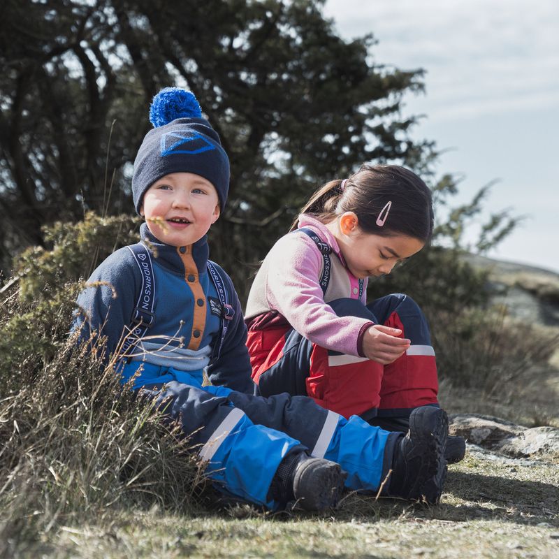 Bluza polarowa dziecięca Didriksons Monte Half Button cloud blue 11