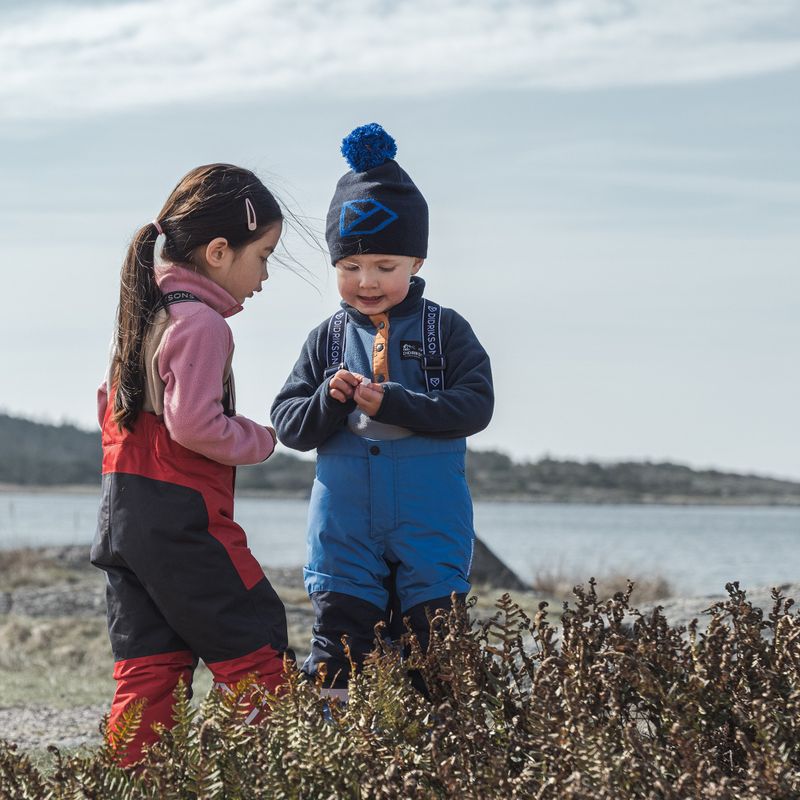 Bluza polarowa dziecięca Didriksons Monte Half Button cloud blue 12