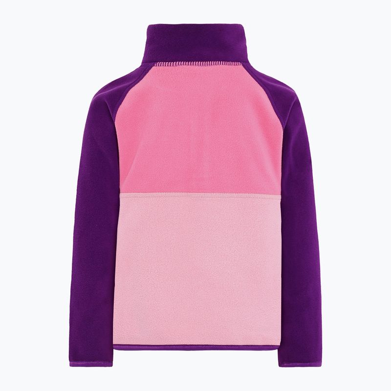 Bluza polarowa dziecięca Didriksons Monte Half Button light heather pink 9