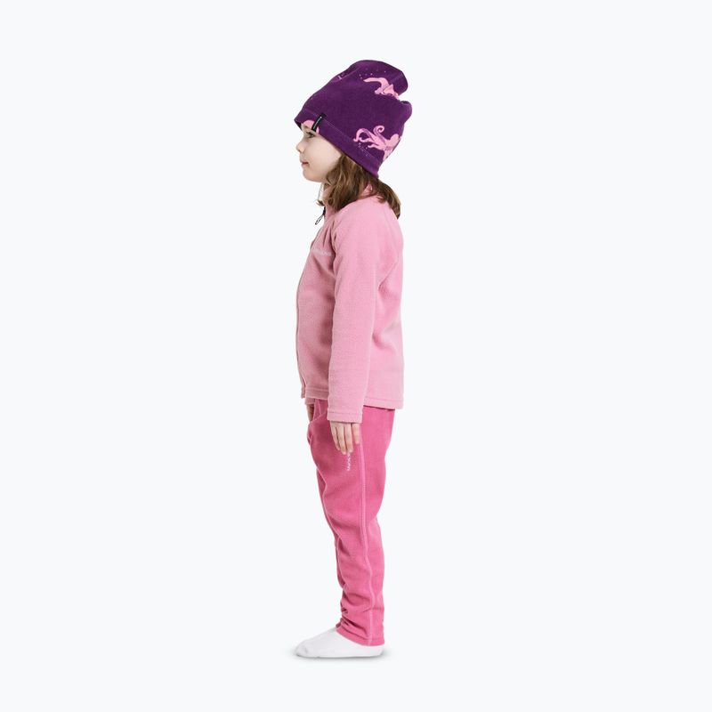 Bluza polarowa dziecięca Didriksons Monte Fz light heather pink 5