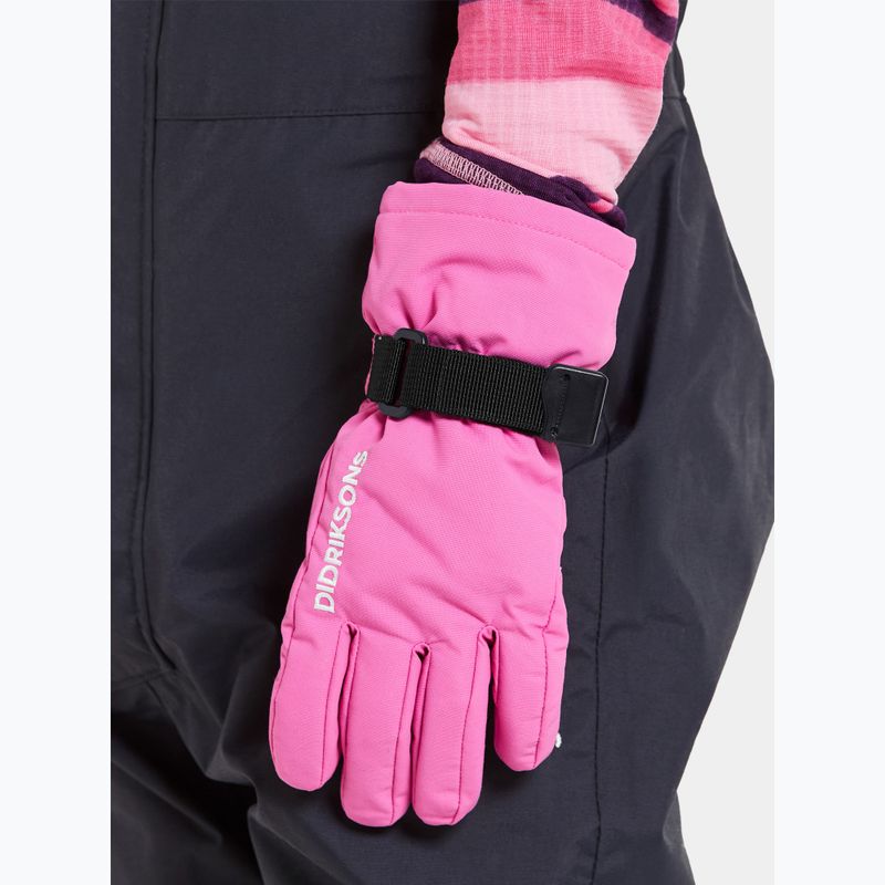 Rękawice narciarskie dziecięce Didriksons Biggles sweet pink 2