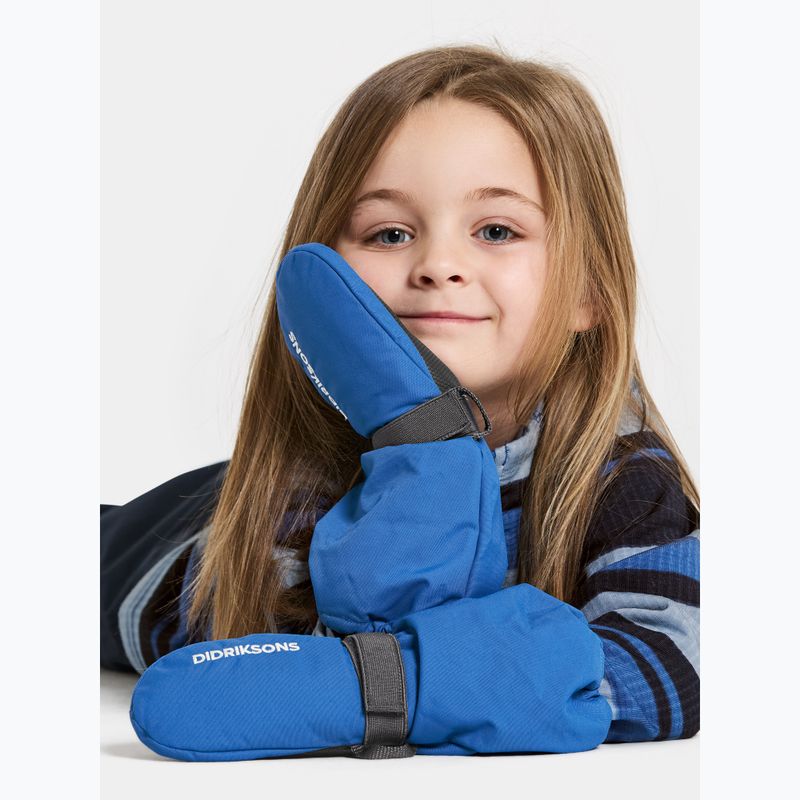 Rękawice narciarskie dziecięce Didriksons Biggles Mittens sapphire blue 2