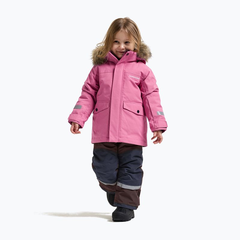 Kurtka zimowa dziecięca Didriksons Bjärven 5 Parka heather pink 2