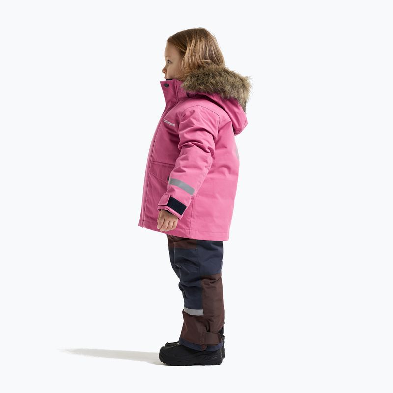 Kurtka zimowa dziecięca Didriksons Bjärven 5 Parka heather pink 4