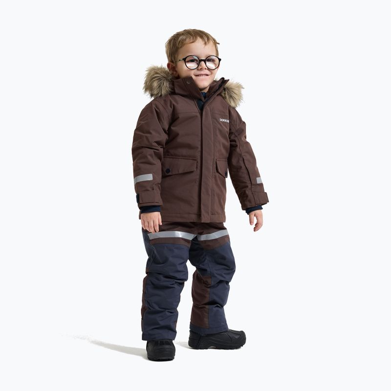 Kurtka zimowa dziecięca Didriksons Bjärven 5 Parka shadow brown