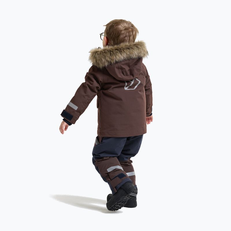 Kurtka zimowa dziecięca Didriksons Bjärven 5 Parka shadow brown 3