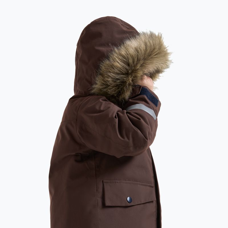 Kurtka zimowa dziecięca Didriksons Bjärven 5 Parka shadow brown 6