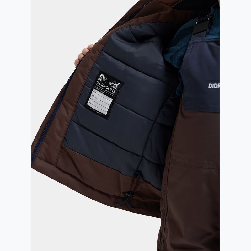 Kurtka zimowa dziecięca Didriksons Bjärven 5 Parka shadow brown 8