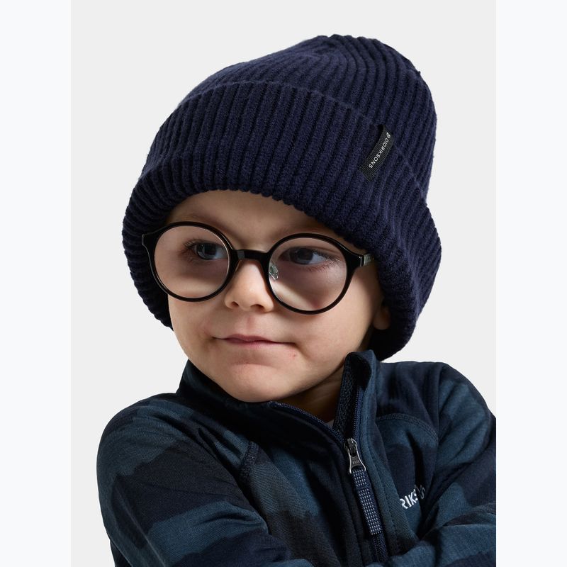 Czapka zimowa dziecięca Didriksons Buz Beanie navy 2