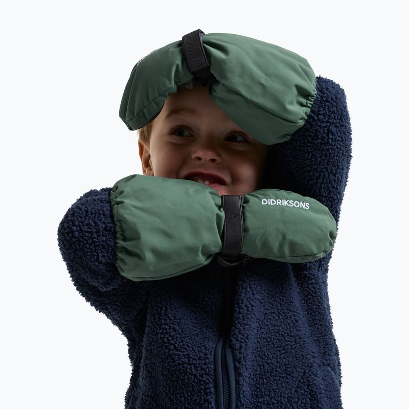 Rękawice narciarskie dziecięce Didriksons Biggles Mitten 8 dark moss 2