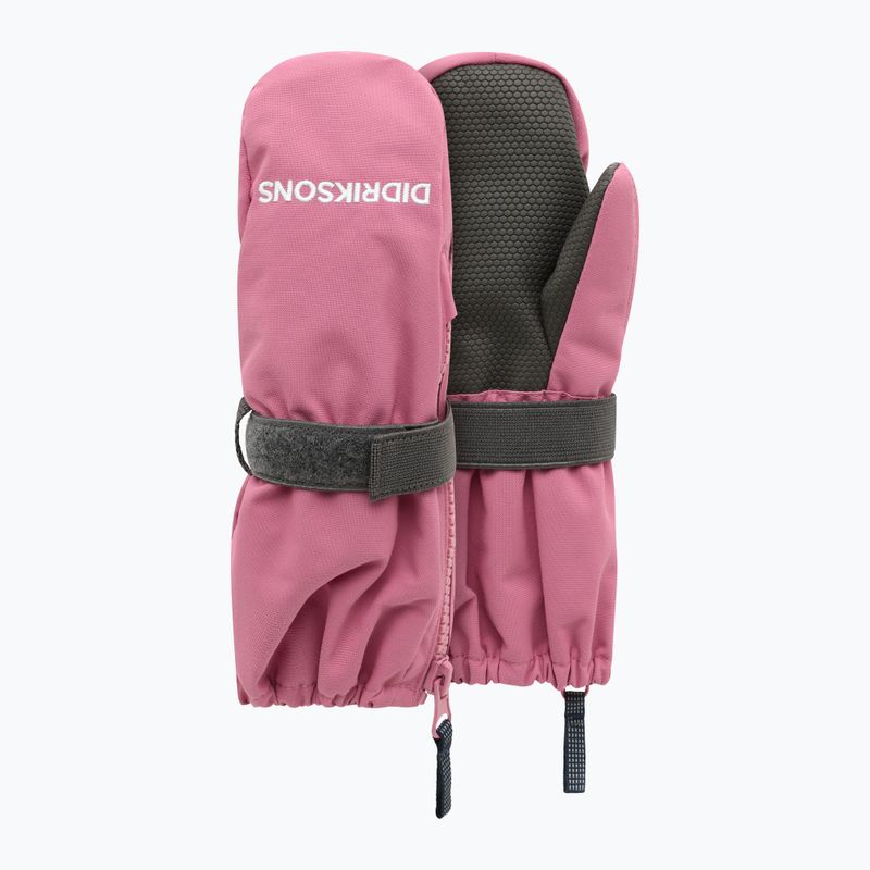 Rękawice narciarskie dziecięce Didriksons Biggles Zip Mitten 9 heather pink