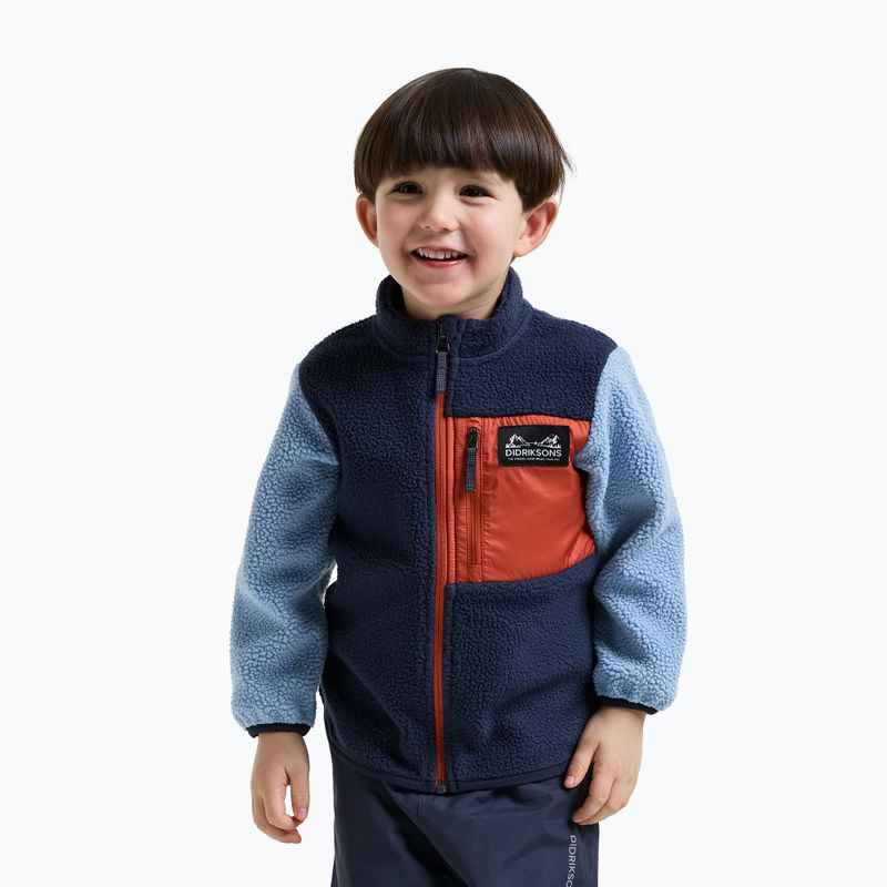 Bluza polarowa dziecięca Didriksons Anten 2 Fz winter blue 3