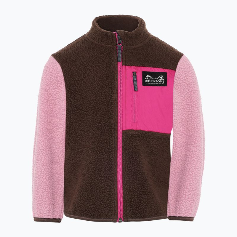 Bluza polarowa dziecięca Didriksons Anten 2 Fz oyster pink