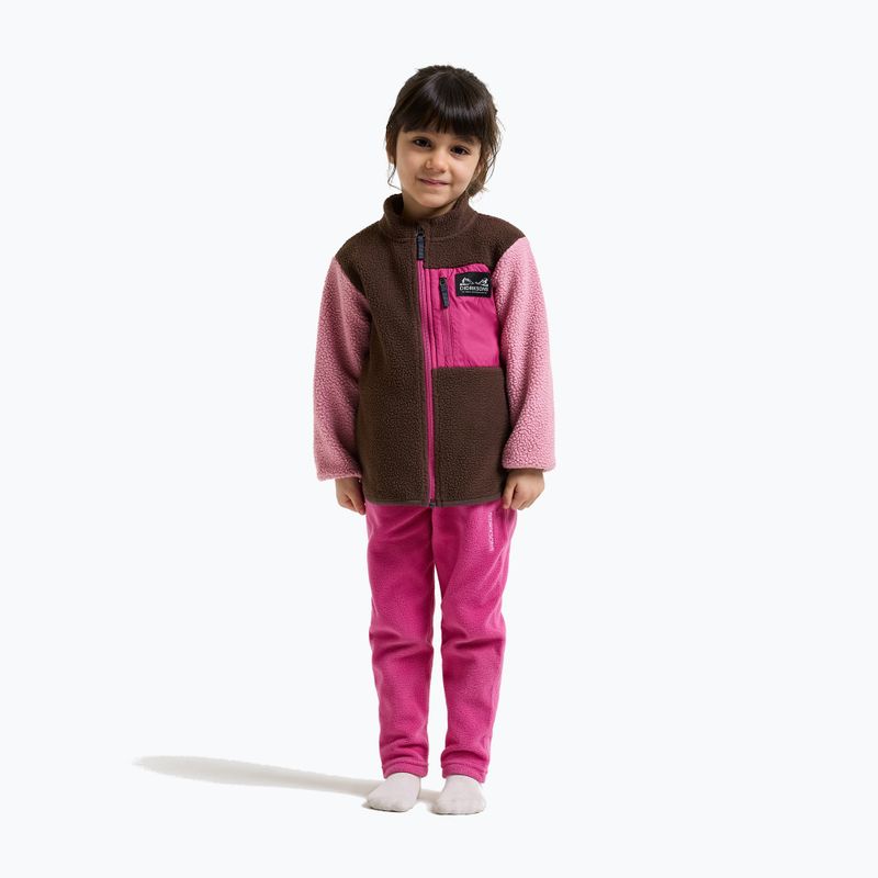 Bluza polarowa dziecięca Didriksons Anten 2 Fz oyster pink 4