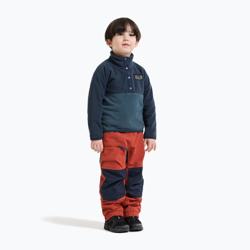 Bluza polarowa dziecięca Didriksons Monte 6 Half Button mountain blue 4