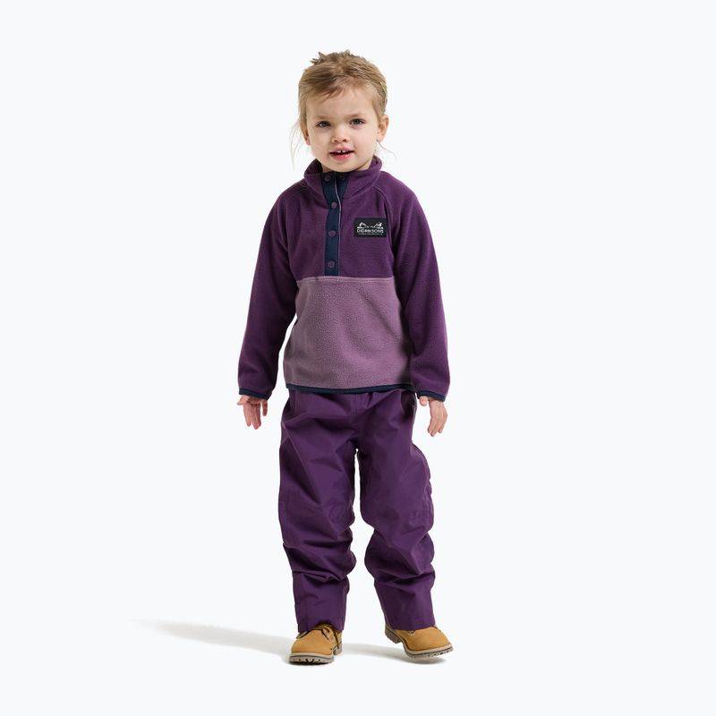 Bluza polarowa dziecięca Didriksons Monte 6 Half Button northen purple 4