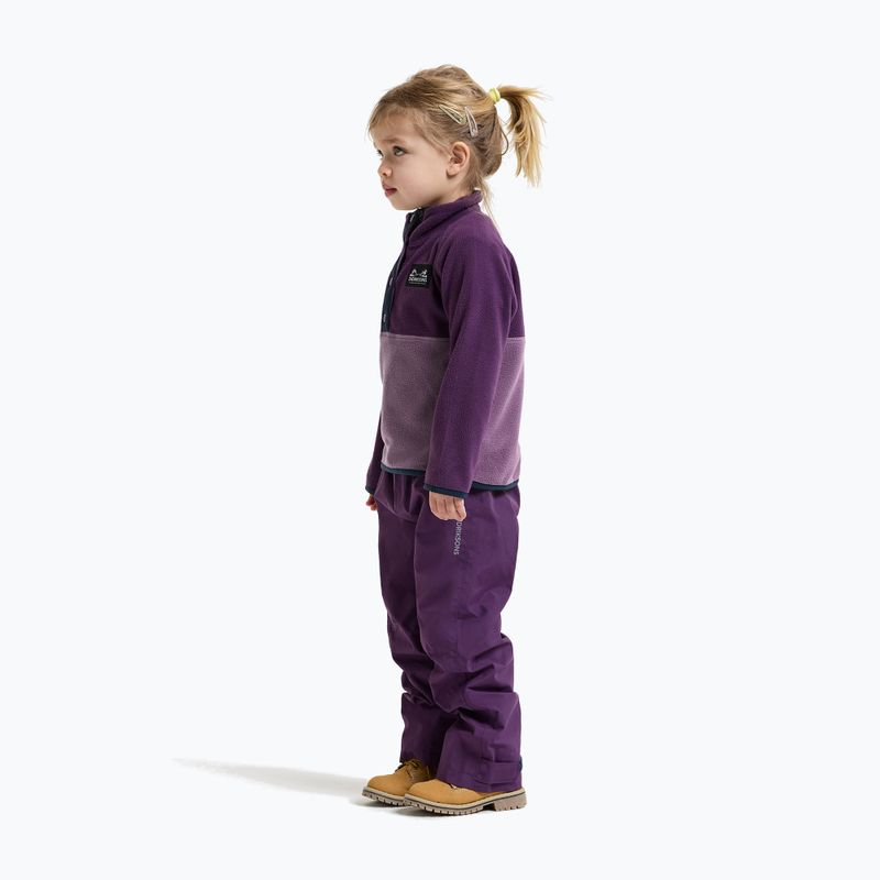 Bluza polarowa dziecięca Didriksons Monte 6 Half Button northen purple 6