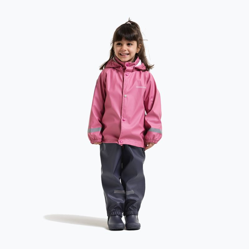 Komplet przeciwdeszczowy dziecięcy Didriksons Slaskeman 4 heather pink 3