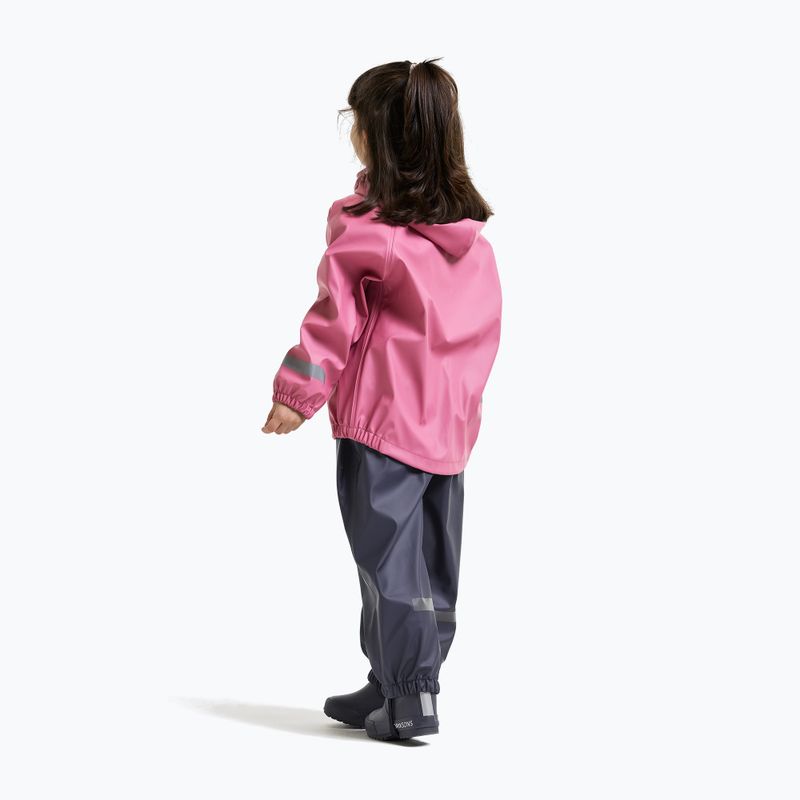 Komplet przeciwdeszczowy dziecięcy Didriksons Slaskeman 4 heather pink 4