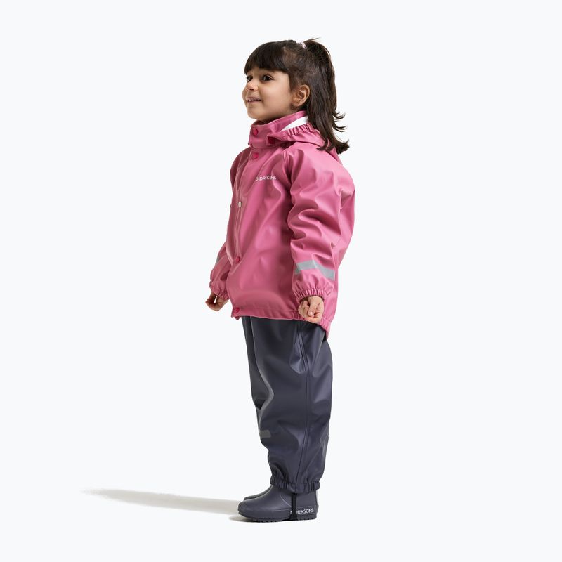 Komplet przeciwdeszczowy dziecięcy Didriksons Slaskeman 4 heather pink 5