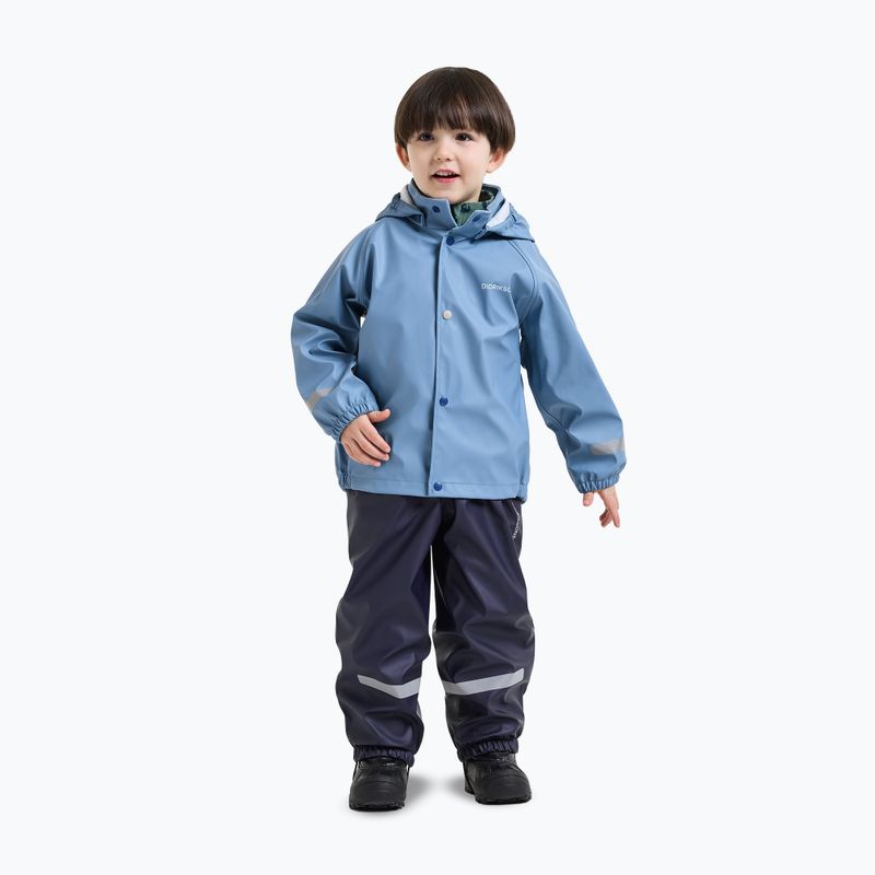 Komplet przeciwdeszczowy dziecięcy Didriksons Slaskeman 4 winter blue 3