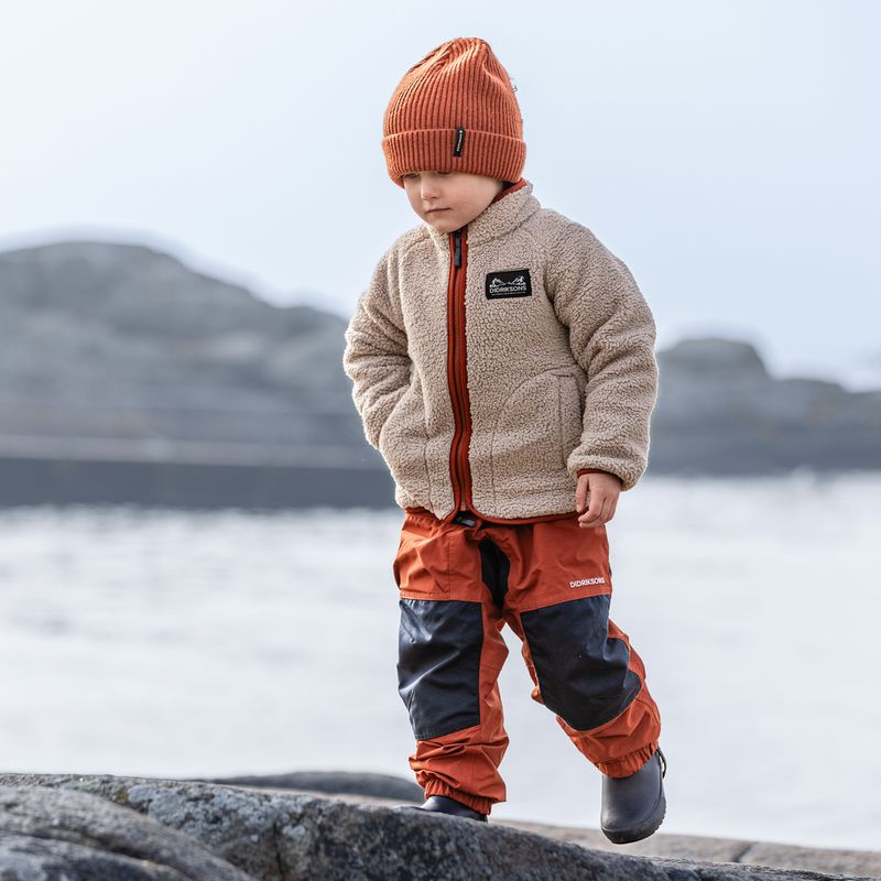 Bluza polarowa dziecięca Didriksons Gibbsc 2 Fz beach beige/rust 13