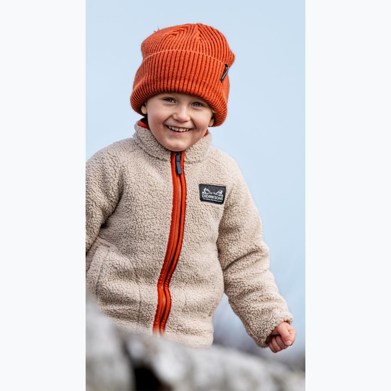 Bluza polarowa dziecięca Didriksons Gibbsc 2 Fz beach beige/rust 14