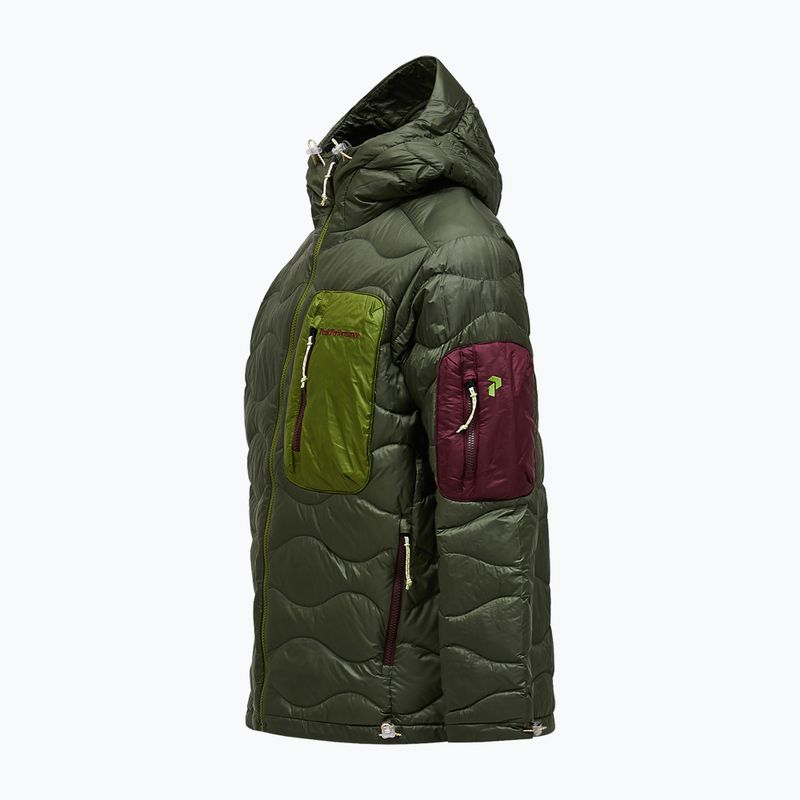 Kurtka puchowa męska Peak Performance Helium Utility Down Hood Pine Needle/Mosswood 8