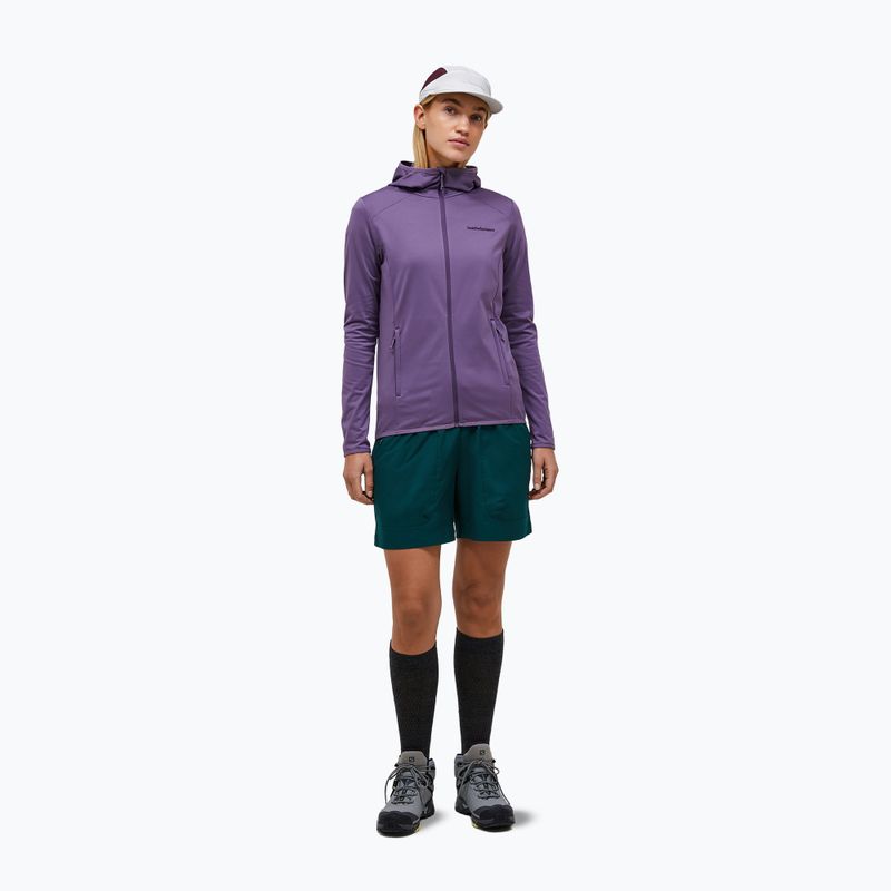 Bluza trekkingowa damska Peak Performance Light Zip Hood montana grape 2