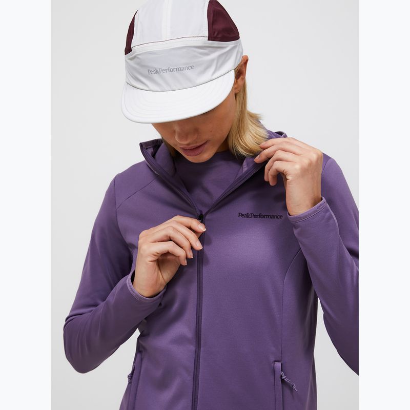 Bluza trekkingowa damska Peak Performance Light Zip Hood montana grape 4