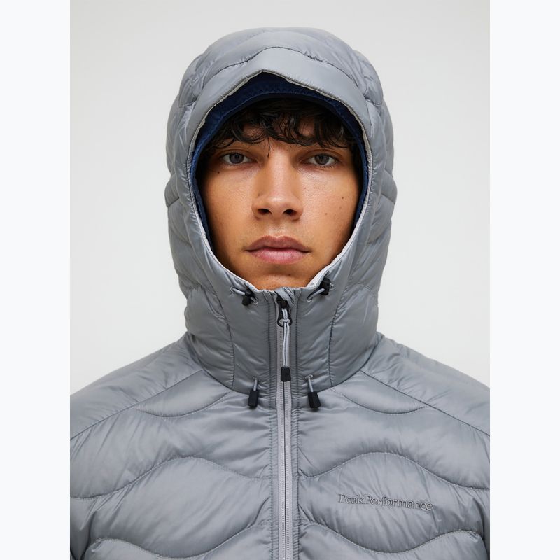 Kurtka puchowa męska Peak Performance Helium Down Hood lt grey/antarctica 3