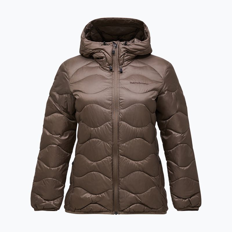 Kurtka puchowa damska Peak Performance Helium Down Hood terrain tan 6