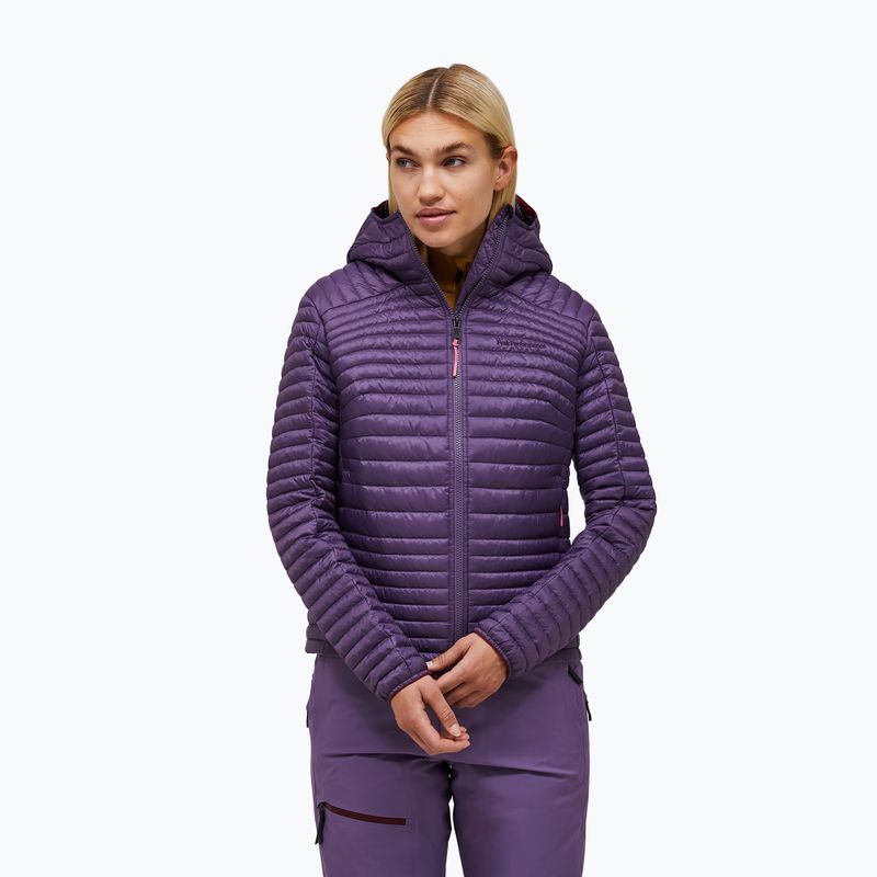 Kurtka ocieplana damska Peak Performance Monolight Synthetic Hood montana grape