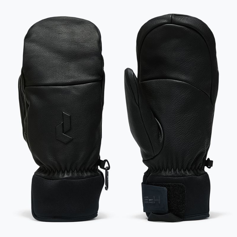 Rękawice narciarskie Peak Performance Leather Hipe Solarcore Insulated Mitten black