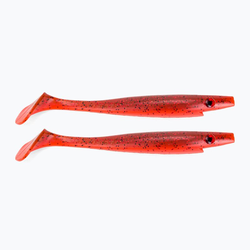 Przynęta gumowa Strike Pro Pig Shad Jr 2 szt. czerwona TEV-SP172C-114