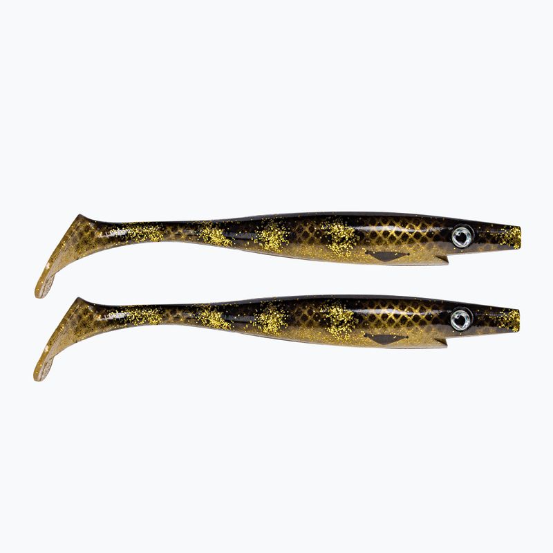 Przynęta gumowa Strike Pro Pig Shad Tournament 2 szt. brązowo-złota TEV-SP172M-115