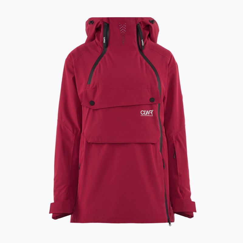 Kurtka snowboardowa damska Colourwear Cake Anorak 2.0 rasberry red